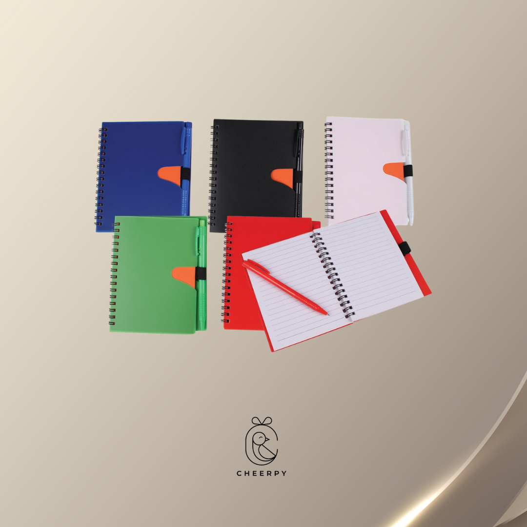 PVC Cover Notebook with Pen