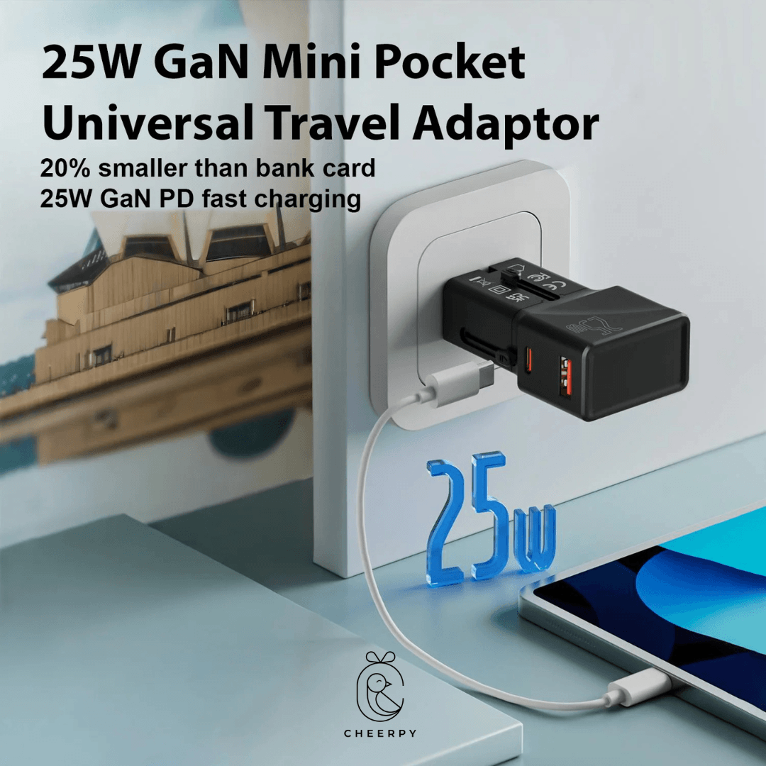 Ultra-Slim 25W GaN Travel Adaptor 3